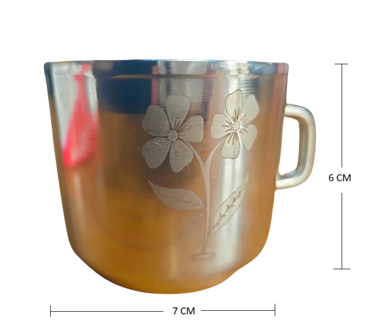 6-Piece Stainless Steel Tea Cup Set | Rust-Free, Durable & Easy to Clean