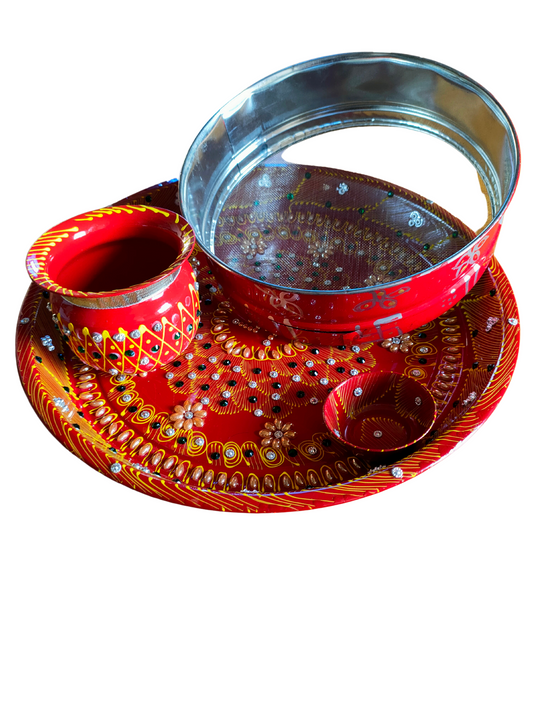 Karwa Chauth Pooja Thali